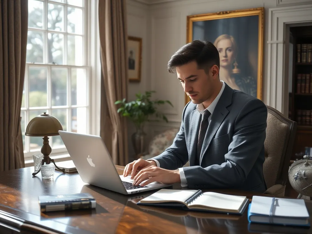 Open book on wooden table